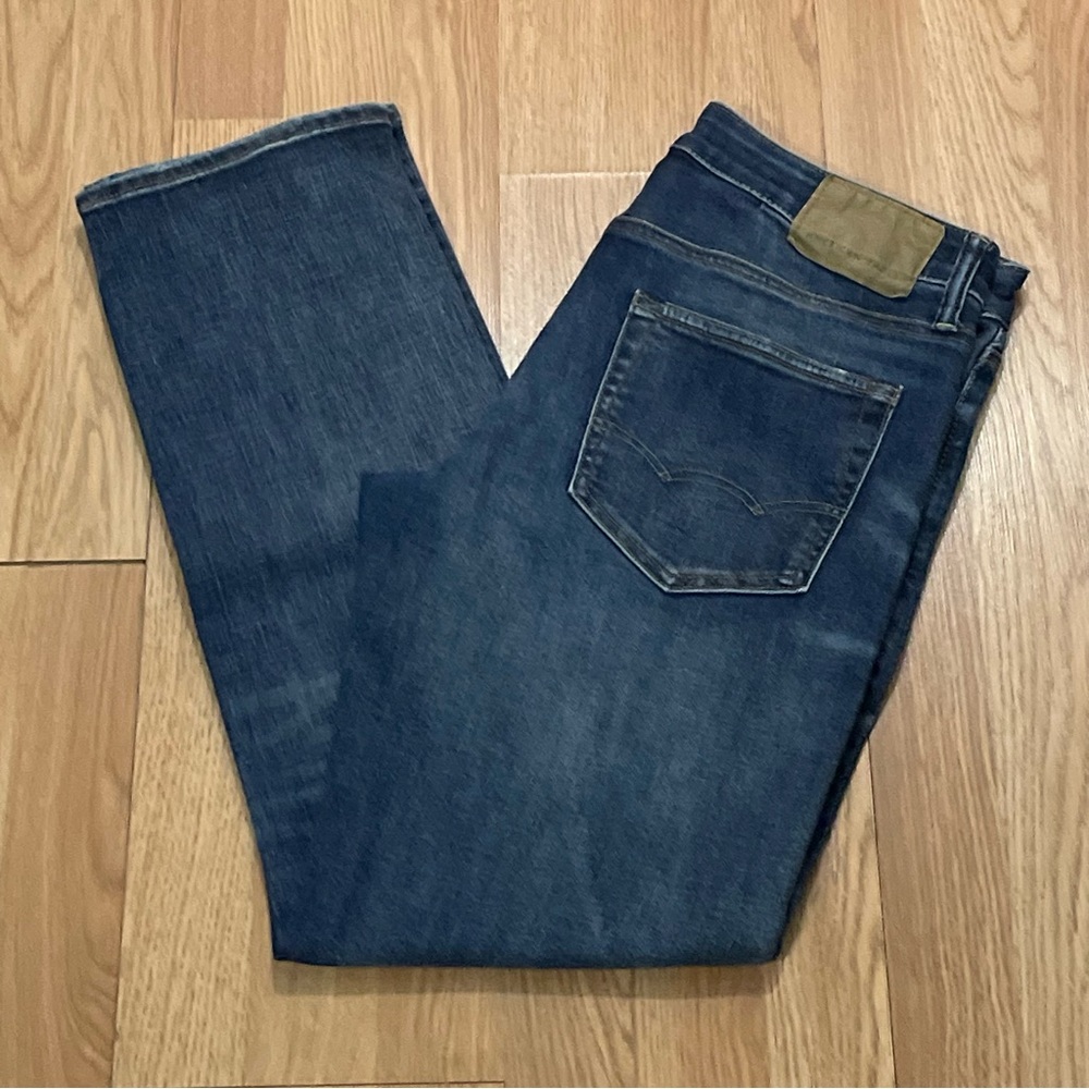 American Eagle Men’s Original Straight Jeans 32x32 (34x30) Dark Blue Western